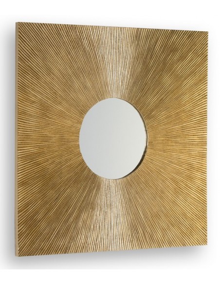 MIROIR GOLD - 80 X 80 CM
