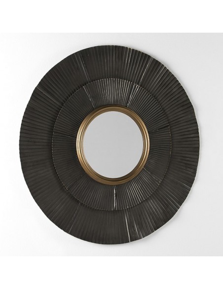 MIROIR FLEUR ABSTRAITE - 105 CM