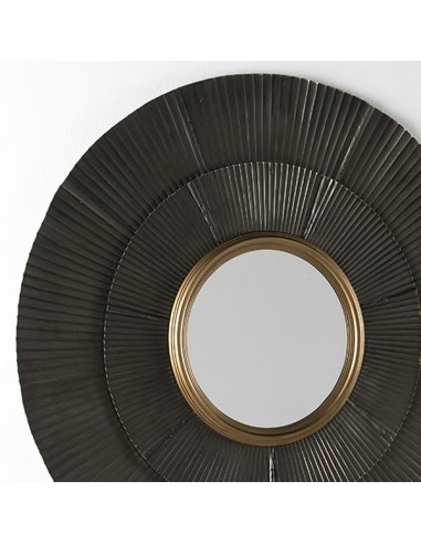 MIROIR FLEUR ABSTRAITE - 105 CM