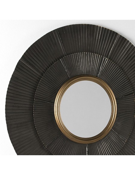 MIROIR FLEUR ABSTRAITE - 105 CM