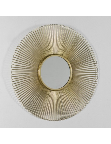 MIROIR FLEUR DORÉE - 81 CM