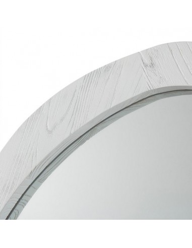 MIROIR BOIS D'ORME BLANC - 81 X 62 CM