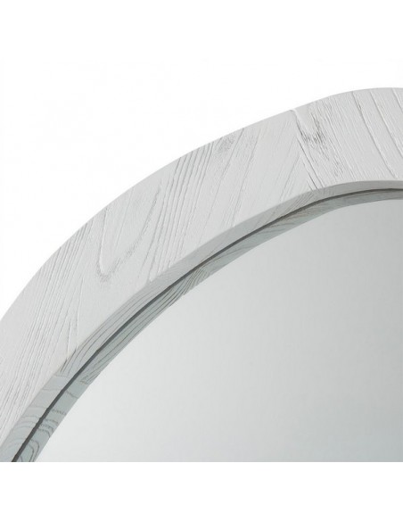 MIROIR BOIS D'ORME BLANC - 81 X 62 CM