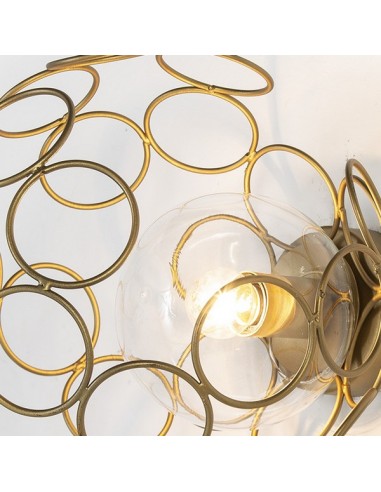 APPLIQUE SPHERE OR - 30 CM