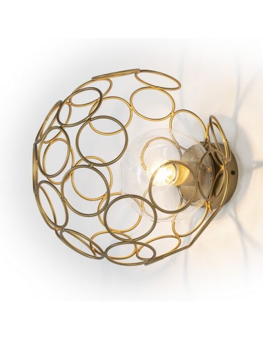 APPLIQUE SPHERE OR - 30 CM