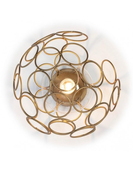 APPLIQUE SPHERE OR - 30 CM