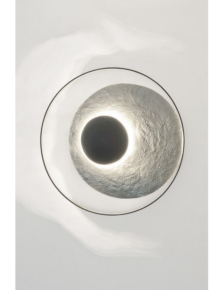 APPLIQUE ELLIPSE ARGENT - 90 CM