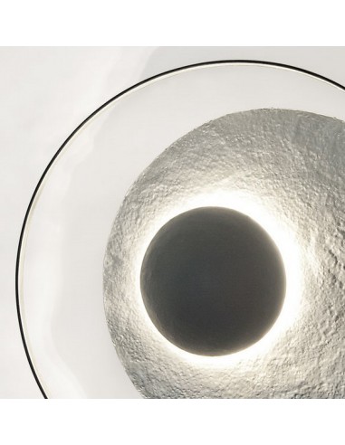 APPLIQUE ELLIPSE ARGENT - 90 CM