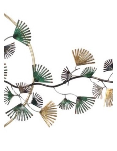 DÉCORATION MURALE - BRANCHE ET CERCLE D'OR