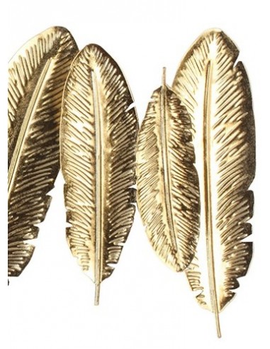 Décoration murale - Plumes dorées
