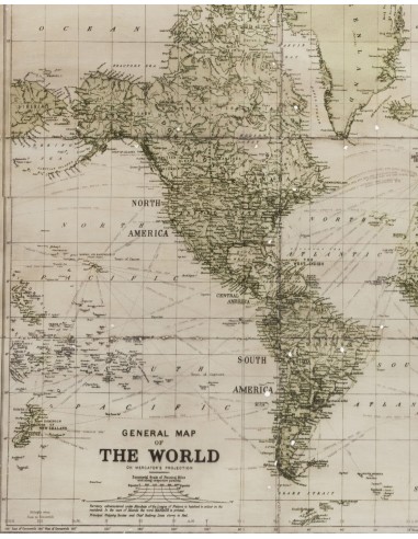 DECORATION MURALE - PLANISPHERE ANCIEN -...