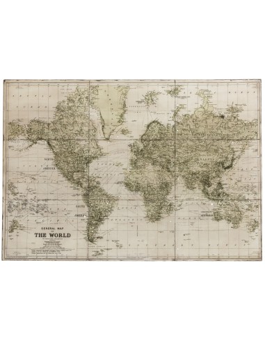 DECORATION MURALE - PLANISPHERE ANCIEN -...