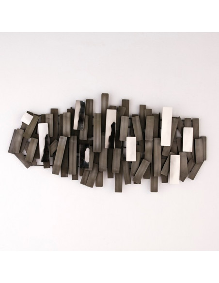 SCULPTURE MURALE VERTICAL LIMIT zinc