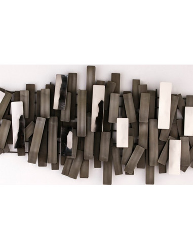 SCULPTURE MURALE VERTICAL LIMIT zinc