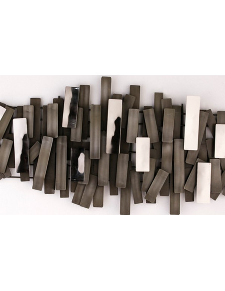 SCULPTURE MURALE VERTICAL LIMIT zinc
