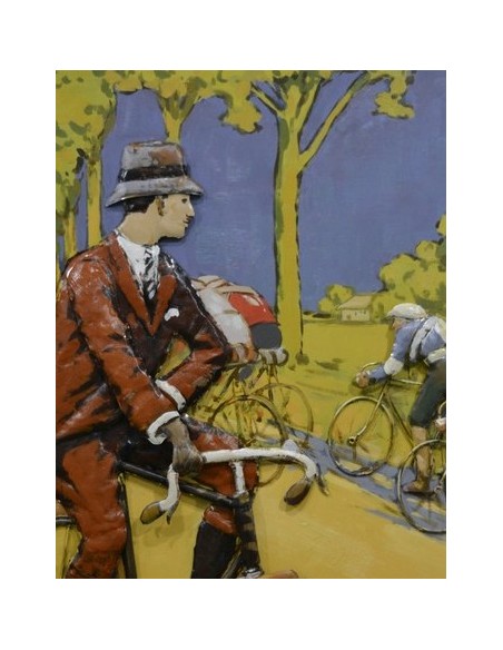 Tableau métal - Automoto 1899 relief