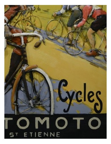 Tableau métal - Automoto 1899 relief