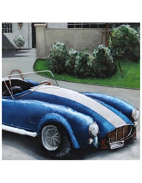 Tableau métal - Voiture sport AC Cobra relief