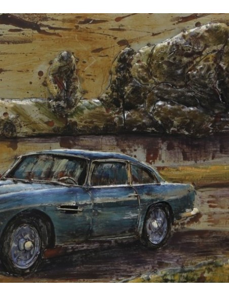 Tableau métal - Aston Martin DB5 relief