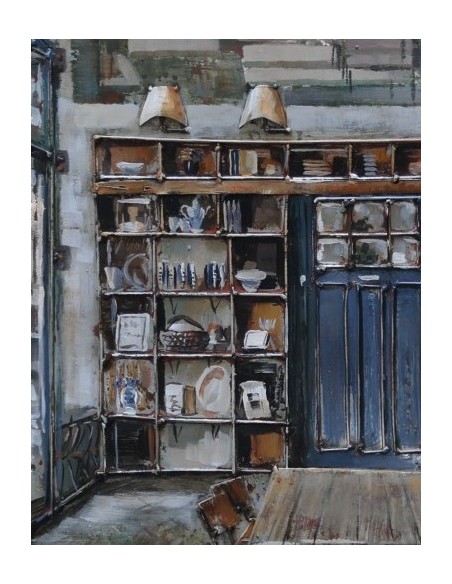 Tableau métal - Atelier rustique relief