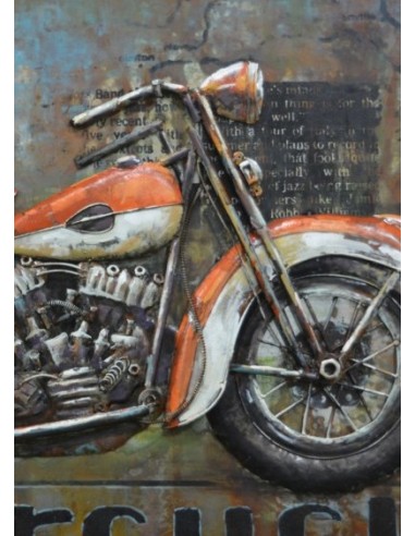 Tableau métal - Harley knucklehead relief