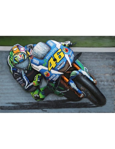 Tableau métal - Moto grand prix 46 relief