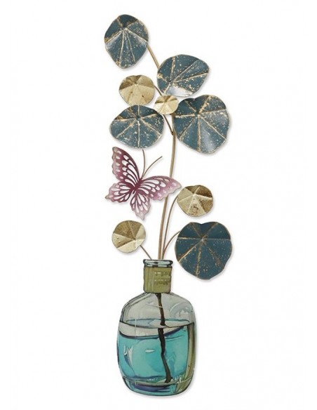 Décoration murale - Eucalyptus et papillon
