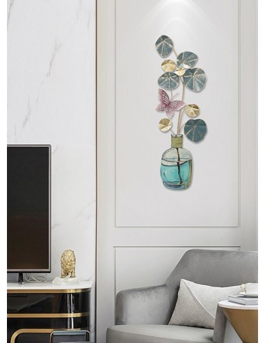 Décoration murale - Eucalyptus et papillon