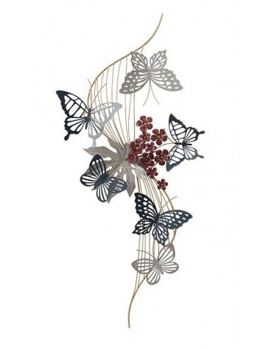 Décoration murale - Papillons et fleurs