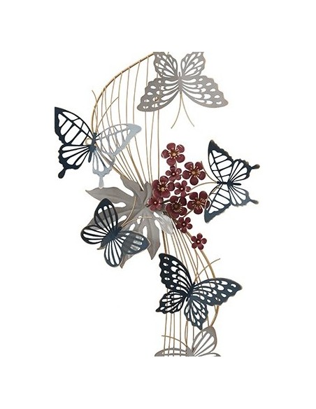 Décoration murale - Papillons et fleurs