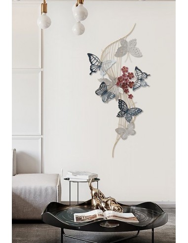 Décoration murale - Papillons et fleurs