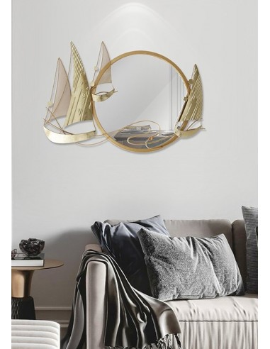 Décoration murale - Miroir et voiliers