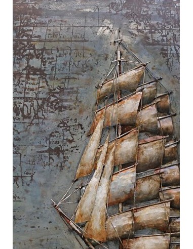 Tableau métal relief - Géant des mers
