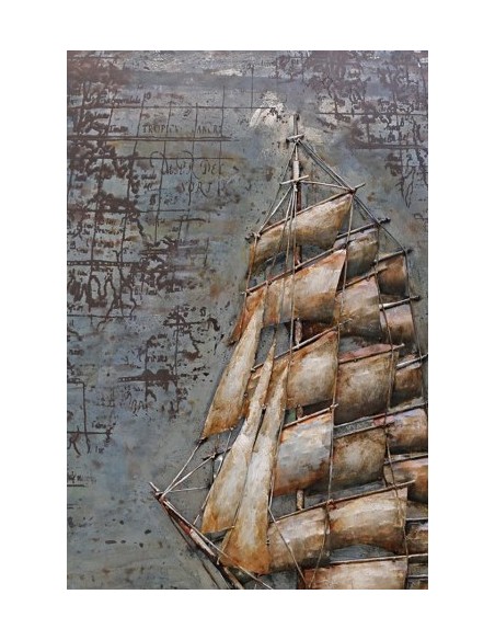 Tableau métal relief - Géant des mers