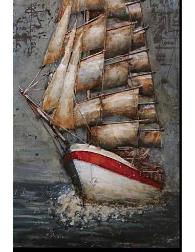 Tableau métal relief - Géant des mers