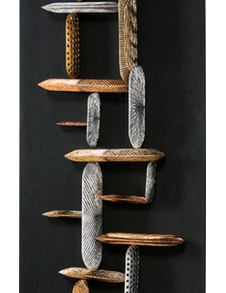 DECORATION MURALE ESCALIER DORE