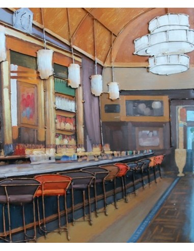 Tableau métal relief - Grande brasserie