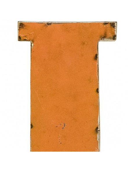 Décoration murale métal - Lettre J orange