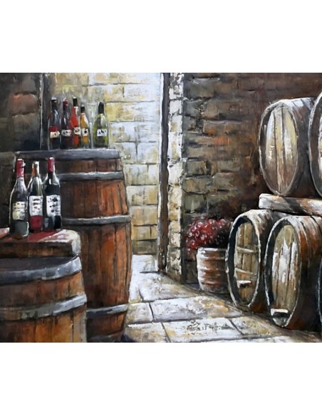 TABLEAU METAL relief - VIGNOBLE