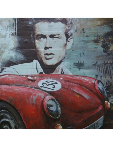 TABLEAU METAL relief - James Dean
