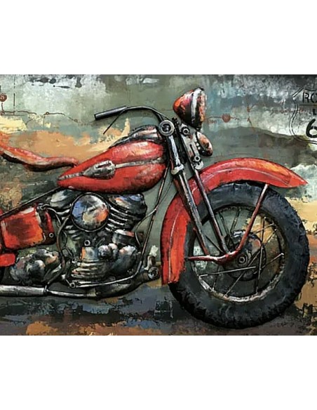 TABLEAU METAL relief - MOTO COLLECTOR