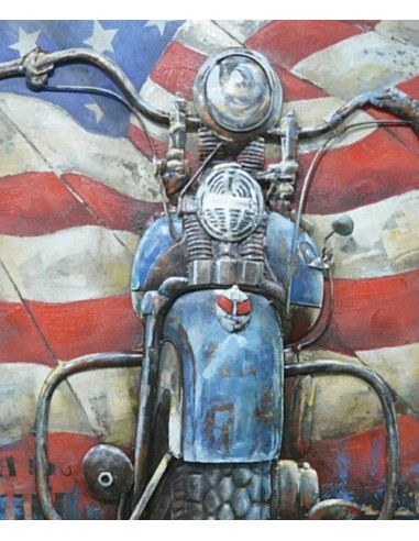 TABLEAU METAL relief - US MOTO