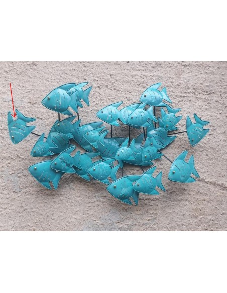 Décoration murale - Poissons turquoise