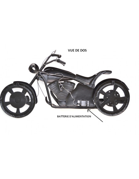 DECORATION MURALE MOTO LAMPE