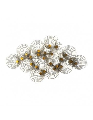 DECORATION MURALE SPIRALE DORE ANTIQUE