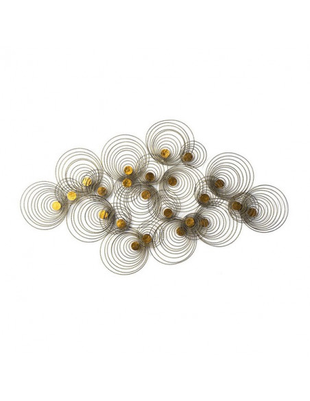DECORATION MURALE SPIRALE DORE ANTIQUE